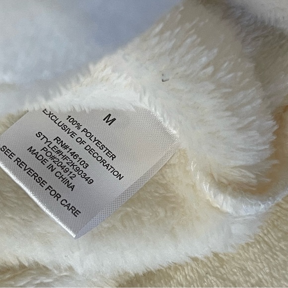 Hippie Rose Soft Cream Fleece Jacket - Picture 7 of 7